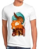 CottonCloud Elden Reign Herren T-Shirt limgrave gelmir farum RPG Open-World, Größe:L