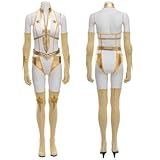 Generisch TV-Dramen Rolle Starlight Annie Cosplay Kostüm Jumpsuit Kampfanzug für Halloween Karneval,M,White