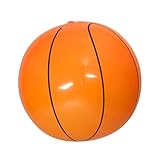 W WIDMANN MILANO Party Fashion 01452 - Aufblasbarer Basketball, 25 cm, Sportler, Karneval, Mottoparty