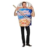 EraSpooky Bowl Noodle Kostüm für Erwachsene Unisex Männer Frauen Essen lustiges Kleid Halloween Party Anzug