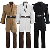 helymore Herren Jedi Kostüm Cosplay Uniform Erwachsene Medieval Wars Kleidung Halloween Cosplay Party Kostüm Set, XXL
