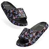 Disney Stitch Zehentrenner Badelatschen Kinder, Schlappen für Strand Schwimmbad - Geschenke für Mädchen (Schwarz, 32-33 EU)