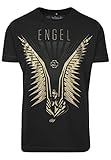 RS Herren RS002-Rammstein Flügel Tee T-Shirt, Black, XXL