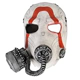 CrosCentury Halloween Psycho Krieg Maske Herren Kostüm Maske Merchandise für Erwachsene Männer Frauen Kostüm Cosplay Maske (CY-PKM)