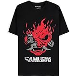 Cyberpunk Samurai - BandMerch Männer T-Shirt schwarz M 100% Baumwolle Anime, Fan-Merch, Gaming