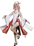 OSIAS Genshin Impact Alle Charaktere Cosplay Outfit Yae Miko Kostüm (XL)