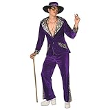 Morph Zeitreise Kostüm, Party Outfit Herren, Pimp Costume, Pimp Kostüm Herren, Zuhälter Kostüm Herren, Kostüm Zuhälter Herren - XL