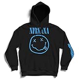 Nirvana Nevermind Smile Männer Kapuzenpullover schwarz L