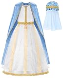 ReliBeauty Maria Kostüm Kinder Krippenspiel Jungfrau Maria Verkleidung Mädchen,140