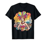 Brasilien Karneval Kostüm Rio Karneval Souvenir Rio de Janeiro T-Shirt