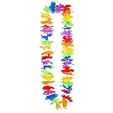 Boland 52415 – Hawaiikette Regenbogen, Halskette, Sommer, Strand, Blüten, Blumen, Meer, Urlaub, Accessoire, Verkleidung, Kostüm, Karneval, Mottoparty, Hula