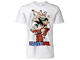 Sabor srl T-Shirt Modell Dragonball Figuren Saga Weiß Kurzarm 100 Prozent Baumwolle Unisex Offizielles Produkt Kindergrößen Erwachsene und Jungen, Weiß, 9-11 Jahre, TDBS.BI