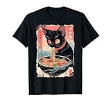 Ramen Nudeln Katze Japan Y2K Kawaii Retro Katzen Manga Anime T-Shirt