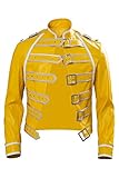 Harrypetter Rock Star Cosplay Kostüm Herren 80er Jahre Rockband Steampunk Wembley Konzert Lederjacke Gelb, gelb, L