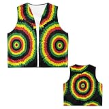 W WIDMANN MILANO Party Fashion - Weste Rastafarian, Jamaikaner, Reggae, Rastaman, Karneval, Mottoparty