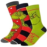 Hpbaggy 3 Paar Weihnachten Socken,Anime-Muster Socken,Geschenk Weihnachtssocken,Christmas Socks,Warme Weihnachten Baumwolle Socken,Herren und Damen Baumwolle Socken,39-43