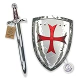 Liontouch - Malteser Templar Kreuzritter Spielzeugschwert & Schild | Mittelalterliches Rollenspiel-Set aus Schaumstoff für Jungen mit Rotem Kreuz | Sichere Spielzeugwaffen für Verkleidung & Kostüme