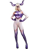 miccostumes Damen Anime Hero 3D Printed Bodysuit Cosplay Kostüm mit Kopfbedeckung, Mehrfarbig, M