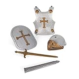 Rappa 061958 Exklusives 4-teiliges Kostüm Verkleidung für kleine, tapfere Ritter - für Kinder ab ca. 5 Jahren geeignet