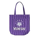 Grupo Erik Shopper Baumwolltasche Wednesday Addams Tasche - Einkaufstasche Tote Bag Offizieller Netflix Wednesday Fanartikel