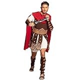 Boland 83806 - Erwachsenenkostüm Gladiator, Herren, Cesar, Römer, Arena, Kampf, Colloseum, Karneval, Halloween, Fasching, Mottoparty, Verkleidung, Theater, Größe: M/L, Weiß