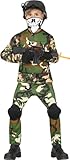 FIESTAS GUIRCA Komplettes Soldaten Kostüm für Kinder u.Teenagers - Alter 10-12 Jahre - Bundeswehr Kostüm Jungen Karneval, Soldat Fasching Kostüm Kinder, Fasching Teenager Kostüm Jungen, SEK Kostüm