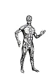 Morphsuits MLMADM Roboter Kostüm Erwachsenenkostüme, M