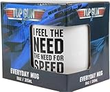 Top Gun Tasse (Need for Speed Design) 325ml Keramik Kaffeebecher, Kaffeetasse - Offizielles Lizenzprodukt, Weiß