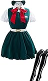 HuSang Danganronpa Sonia Nevermind Cosplay Kleid Kostüm Halloween Super 2 Sayonara Zetsubo Japanische Schuluniform Outfit (wie abgebildet, mittel)