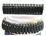 Ravary | Schnaps Klopfer Gürtel Halter M | Shot Patronengürtel | 25 Slots | Für Jägermeister | Schnapsgürtel, Junggesellenabschied, Partygeschenk, Karneval