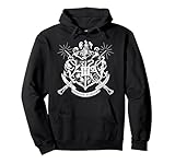 Harry Potter Hogwarts Badge Wands Pullover Hoodie