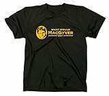 Macgyver Kult T-Shirt Fanshirt TV-Serie, schwarz, XL