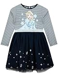 Disney Frozen ELSA Partykleid Mädchen | Prinzessinnen Kleid für Mädchen | Offizielles Frozen-Merchandise | Blau | 110