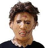 Texas Chainsaw Massacre Latex Mask Horror Headwear for Halloween Carnival Costume Party Props
