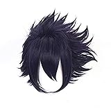 My Hero Academia Cosplay Amanai Amajiki Tamaki Perücke Anime Black Cosplay Perücke für Halloween, Party, Hochzeiten mit gratis Perückenkappe