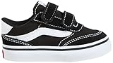 Vans Brooklyn Ls V Sneaker, Suede/Canvas Black/White, 20 EU