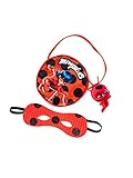 Rubies Marienkäfer-Masken-Set für Mädchen, Mini-Tasche und Augenmaske, offizielle Miraculous Ladybug für Karneval, Halloween, Geburtstag und Weihnachten