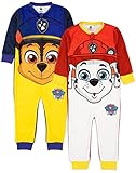 PAW PATROL Onesie 2 Pack Kinder Kleinkinder Chase Marshall alle in einem Pyjama