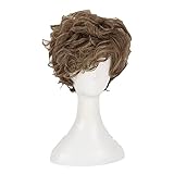 SEIZIS Wig Anime Cosplay Rollenspiel for Phantastische Tierwesen The Crimes of Grindelwald Newt Scamander Cosplay Perücke Braunes kurzes hitzebeständiges Kunsthaar
