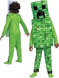 Disguise Minecraft Grünes Faschingskostüm Creeper Verkleidung 127-136 cm 7-8 Jahre alt