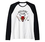 Stranger Things Fan-Memorabilia 'Hellfire Club Classic' mit Logo - Unisex Raglan-Shirt in Schwarz, Größe S