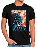 style3 Acheron Herren T-Shirt Xenomorph Alien Ripley Movie, Größe:3XL