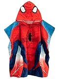 Marvel Jungen Handtuch Poncho Spiderman Rot One Size
