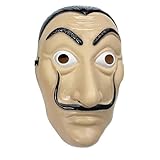 Carnavalife Dali-Maske, Bank Robbery Mask, Halloween-Maske für Erwachsene und Kinder, Einheitsgröße