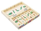 Small Foot Kreativität Raupe Nimmersatt Bildersortierbox, aus Holz, Koordinationsspiel in Transportbox für unterwegs, 11342, Mehrfarbig