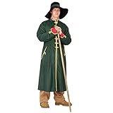 Kostüm Nachtwächter Gr. XL Mantel grün Hose Hut Schäfer Hirte Karneval