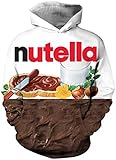 EUDOLAH Jungen Sweatshirts für 4-13 Alter Kinder Langarm 3D Druck Kids Herbst Winter Hooded mit Kapuzen 0-Braun L