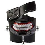damdos Anime Masks Cosplay Props Tokyo Ghoul Kaneki Masks Ken Mask Cosplay Wig Adjustable Zipper Rubber Masks Halloween Props