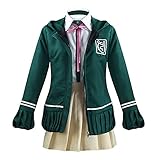 Jilijia Anime Nanami Chiaki Cosplay Kostüm Mädchen JK Verkleidung Full Set Mantel Rock Anzug Schuluniform für Halloween Karneval Anime Ausstellung, Nanami Chiaki, XL