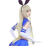 WHBHD Shimakaze Cosplay Perücke Kantai Collection Kostüm Spielen Perücken Halloween-Kostüme Haare